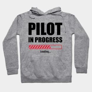 Pilot in progress red bar Hoodie